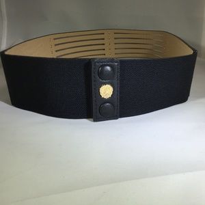 Vegan Leather & Elastic Belt  31" inches